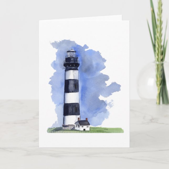 Bodie Island Lighthouse blank greeting card Karte (Vorderseite)