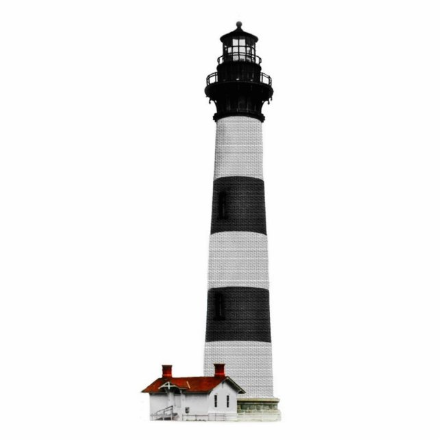 Bodie Island Lighthouse Freistehende Fotoskulptur (Vorne)