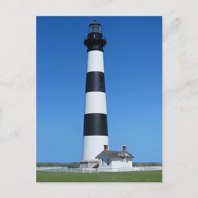 Bodie Island Lighthouse, Nags Head North Carolina Postkarte (Vorderseite)