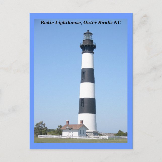Bodie Island Lighthouse OBX North Carolina Postkarte (Vorderseite)