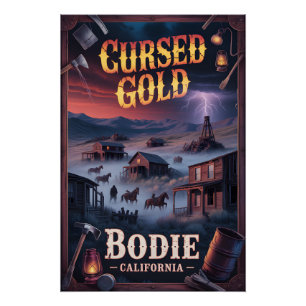 Bodie Kalifornien Verlassene Geisterstadt Western Poster