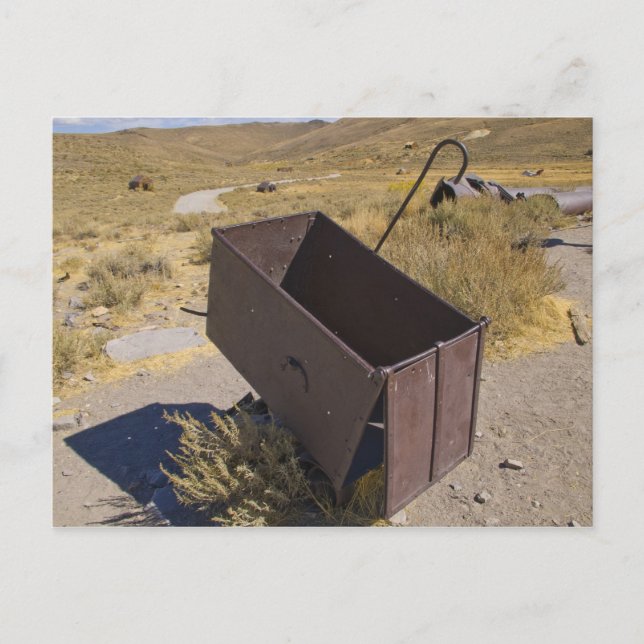 Bodie Mining Cart Postkarte (Vorderseite)