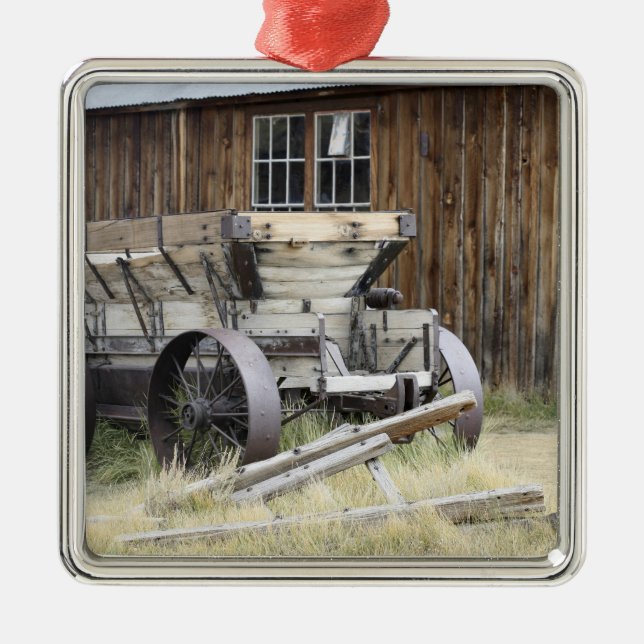 Bodie-Staats-historischer Park, CA Silbernes Ornament (Vorne)