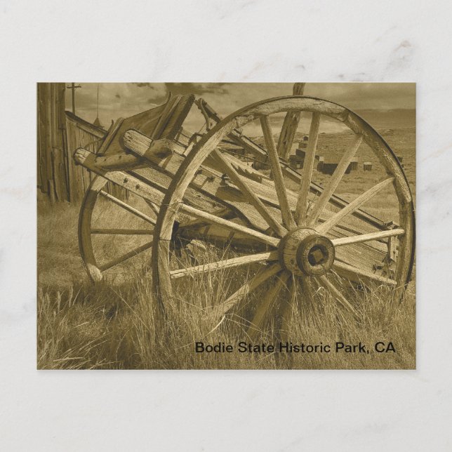Bodie Wagon Wheel 1 Postkarte (Vorderseite)