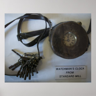 Bodie Watchmans Uhr und Schlüssel Poster