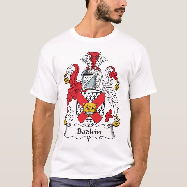 Bodkin-Familienwappen T-Shirt (Vorderseite)