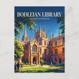 Bodleian Bibliothek Vereinigtes Königreich Postkarte