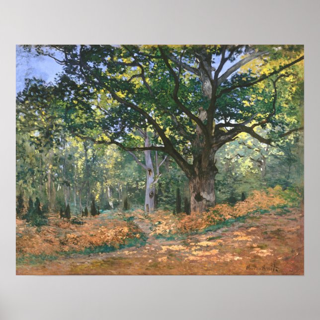 Bodmer-Eiche, Fontainebleau-Wald (1865) Poster (Vorne)