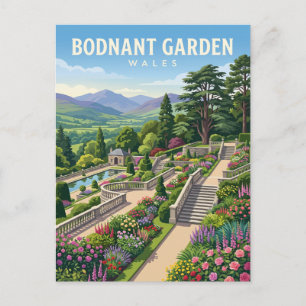 Bodnant Garden Wales Postkarte