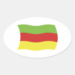 Bodos Volksflaggenaufkleber Ovaler Aufkleber