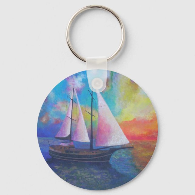 Bodrum Turquoise Coast Gulet Cruise Schlüsselanhänger (Vorderseite)