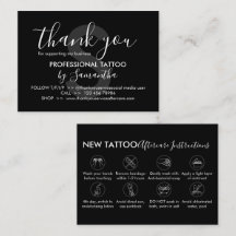Body Art Aftercare Instructions Tattoo Vielen Dank