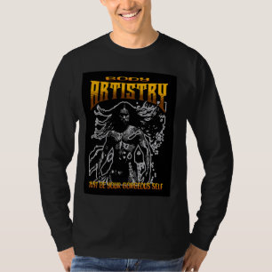 Body Artistry, Maori Warrior posiert in Stammesgar T-Shirt