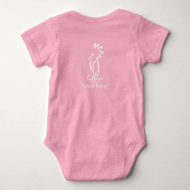 Body Baby in Jersey Cagou Strampler (Rückseite)