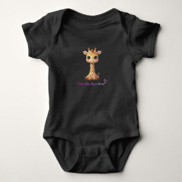 Body Baby Schwarze Giraffe Kawaii – Little Wild On Strampler