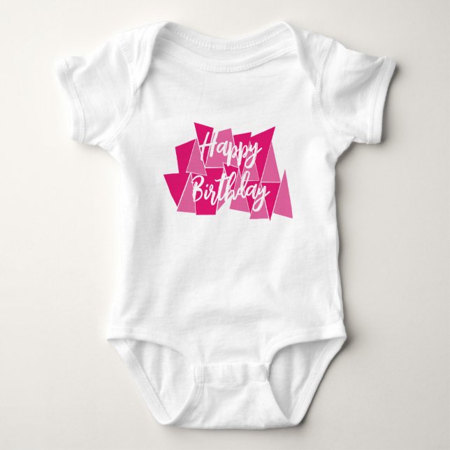 Body bebé texto editable baby strampler (Vorderseite)