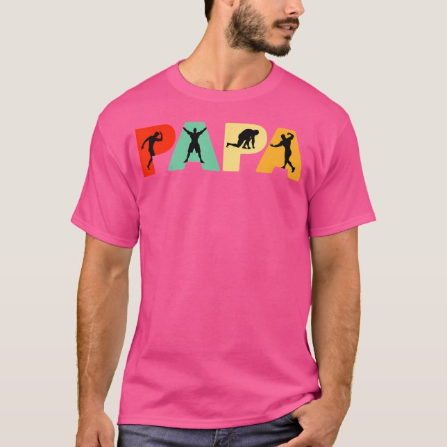 Body Builder Vater Shirt Funny Papa Gebäude (Vorderseite)