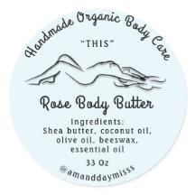 Body Butter Balm Care Packung Blaue Pastel