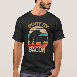 Body By Bacon Vintage-Schweinebraten-Rauchen Grill T-Shirt