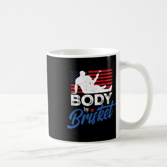 Body by Brisket Grillen Funny Bod Kaffeetasse (Rechts)