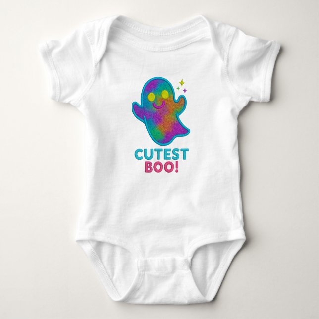 Body de bebé 100 % algodón – Diseño “Cutest Boo!”  Baby Strampler (Vorderseite)