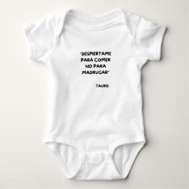 Body de bebé divertido - Despiértame para comer Baby Strampler