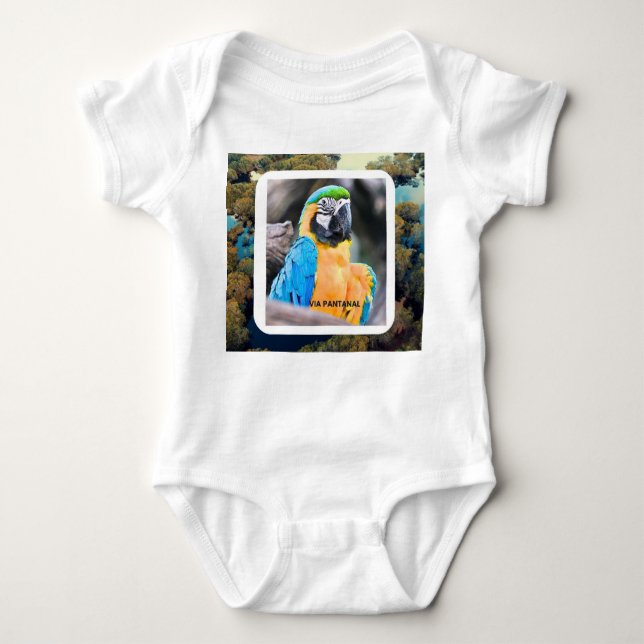 Body em Jersey para Bebês Arara Baby Strampler (Vorderseite)