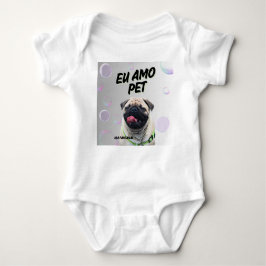 Body em Jersey para Bebês Via Pantanal Pet Baby Strampler