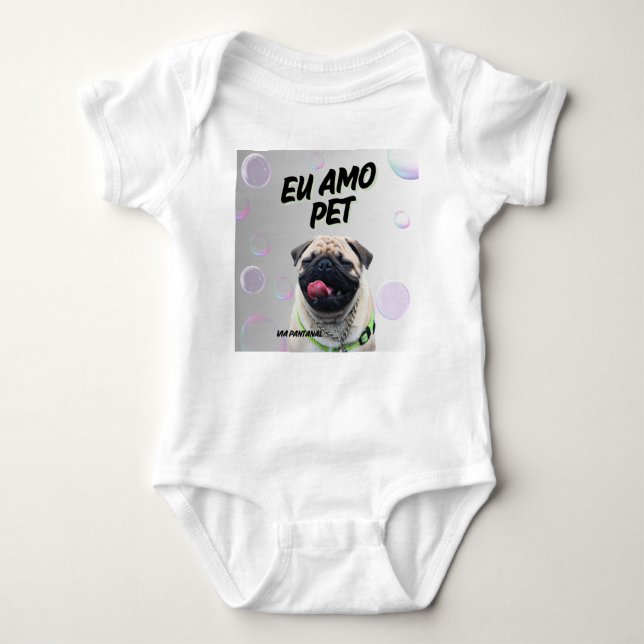 Body em Jersey para Bebês Via Pantanal Pet Baby Strampler (Vorderseite)