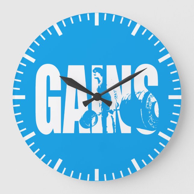 "Body Gebäude" - GEWINNE Große Wanduhr (Vorderseite)