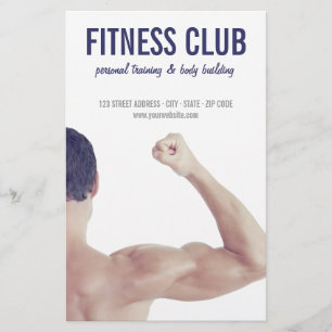 Body Gebäude Gym Fitness Personal Training Flyer