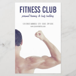 Body Gebäude Gym Fitness Personal Training Flyer
