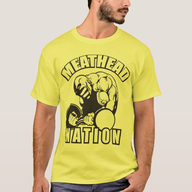 ‚Body Gebäude‘ — ‚Meat Head‘ Nation T-Shirt (Vorderseite)