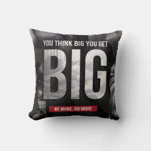 "Body Gebäude"-Motivation - Think Big, Get Big Kissen