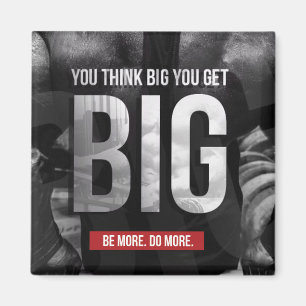 "Body Gebäude"-Motivation - Think Big, Get Big Magnet