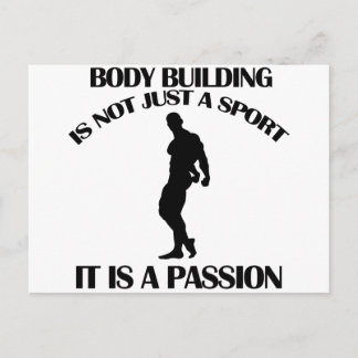 Body-Gebäude-Sportdesigns Postkarte