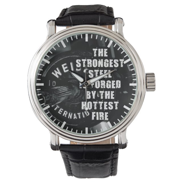 "Body Gebäude" Workout Motivierend Armbanduhr (Vorderseite)