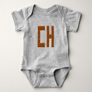Body Jersey gras Babies CHOCOLATE SCHWEIZ Baby Strampler
