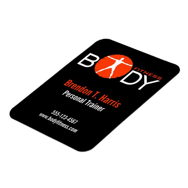 Body Madness Black Personal Trainer Flexi Magnete (Linke Seite)