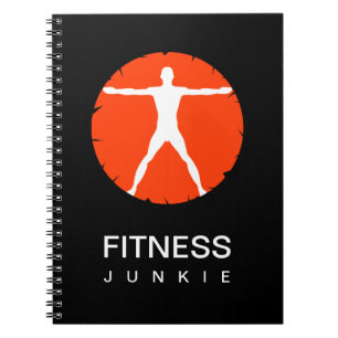 Body Madness Sports Fitness Junkie Custom Notebook Notizblock