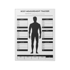 Body Measurement Weight Loss Fitness Tracker Boy Notizblock