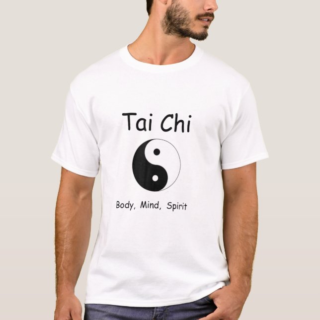 Body Mind Spirit Chinese Martial Arts Tai Chi T-Shirt (Vorderseite)