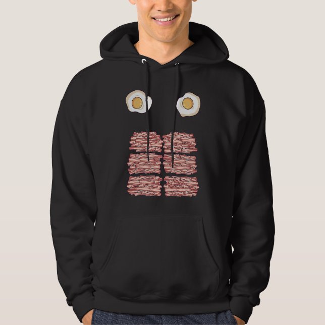 Body of BACON with Eggs  Funny Fitness Keto Diet a Hoodie (Vorderseite)