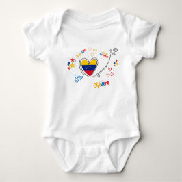 Body para Bebé Venezuela – Corazón con Bandera Baby Strampler