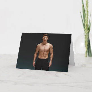 Body Perfection Hot Guy Greetings Card Karte