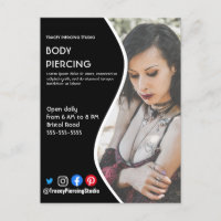 Body PIERCING STUDIO Poster Flyer