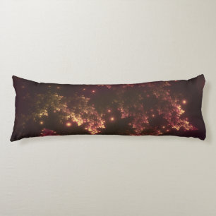 Body Pillow Fraktal Blätter Rotes Glühen Seitenschläferkissen