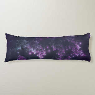 Body Pillow Fraktal Blätter Violet Glow Seitenschläferkissen