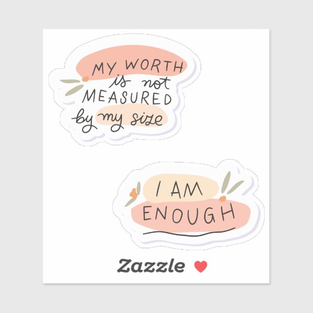 Body Positions Quotes Aufkleber Pack 5 (Blatt)