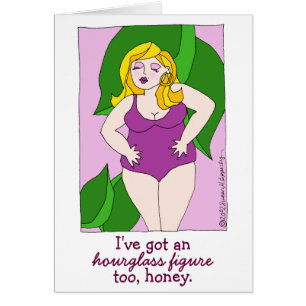 Body Positive BBW Big Beautiful Frauen Cartoon Gir
